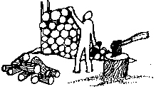 stacking wood