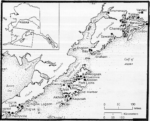Map of Alutiiq Region