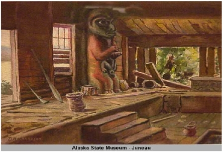 Watercolor painting by Theodore Richardson