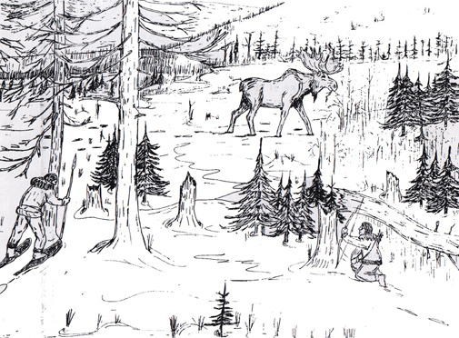 hunting moose