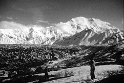 The Peter's Glacier is a good example of a mountain glacier located in Denali National Park in interior Alaska.
