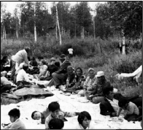 Sharing of the first salmon