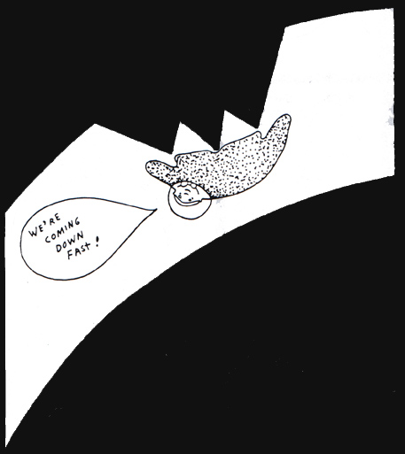 we're coming down fast