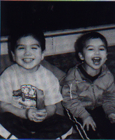 Grandsons Mitchell Boord and Alec Duncan