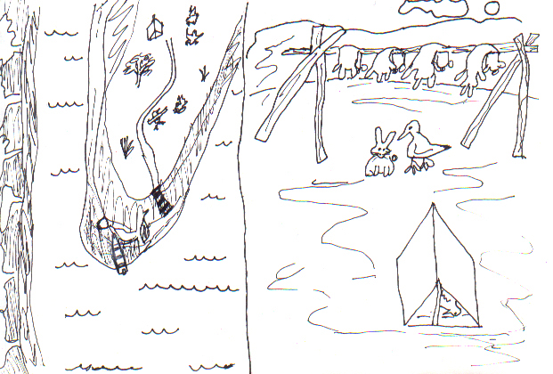 Raven Hunts for Rabbits 