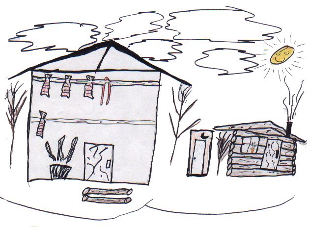 Cutting Fish and Picking Berries 