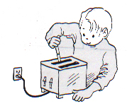 More more children are using household appliances without knowing the possible dangers.