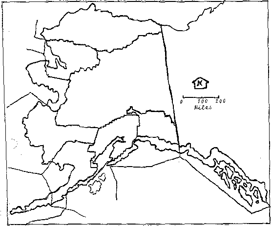 outline of Alaska