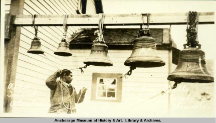 Russian Orthodox Bells on Atka Island, Alaska, c. 1920