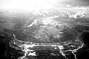 The terminus of Susitna Glacier during the 1985 surge event