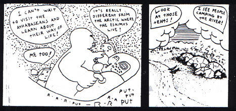 camping by the river