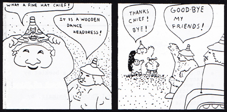 wooden dance headdress