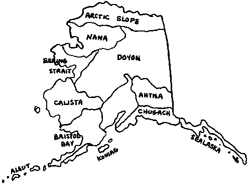 political maps of alaska. ALASKA TWISTER ANCSA Regions