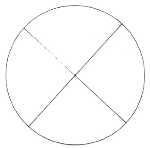 quartered circle
