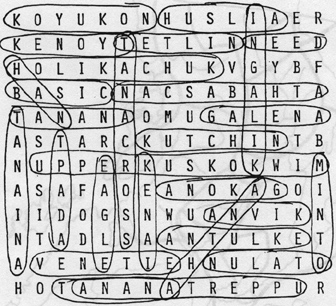 answers to word search