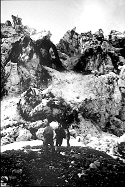 Researchers building rock karins
