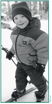 Bjorn Beeter out for a ski.