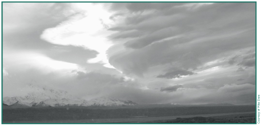 Orographic stratus clouds.