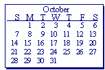 October 2001