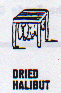 dried halibut