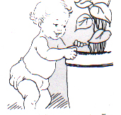 9- Babies' first attempts at pulling themselves up to a standing position