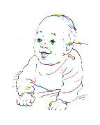 4- Soon babies can raise their chests