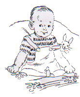 5- Babies can keep their backs firm and their heads steady