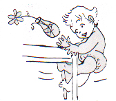 Babies like to pull themselves up on any available furniture.