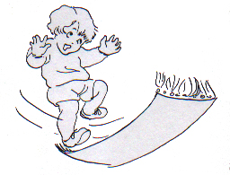 Preschoolers like to run fast