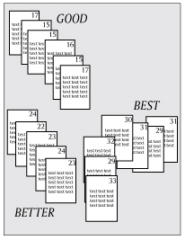 Arrange the papers in ascending or descending order.