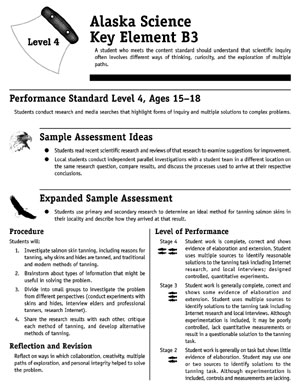 Alaska Science Standards: Assessment Ideas 